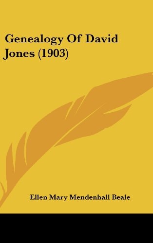 Genealogy Of David Jones (1903)