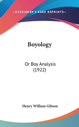 Boyology Or Boy Analysis (1922)