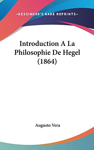 Introduction a la Philosophie de Hegel