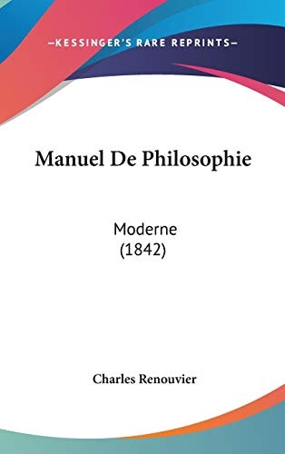 Manuel de Philosophie Moderne (1842)