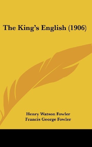 The King's English (1906)