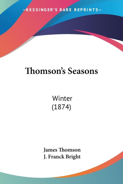 Thomsons Seasons: Winter (1874)