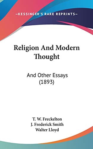 Religion And Modern Thought And Other Essays (1893)