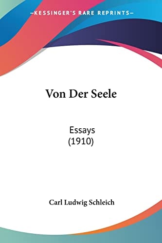 Von Der Seele Essays (1910)