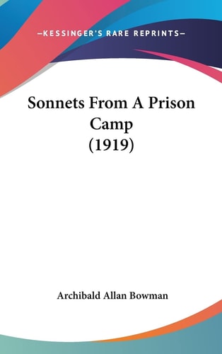 Sonnets From A Prison Camp (1919)