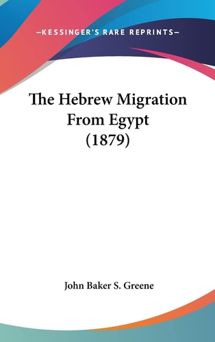 The Hebrew Migration From Egypt (1879)