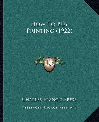 How To Buy Printing (1922)
