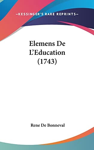 Élémens de l'éducation