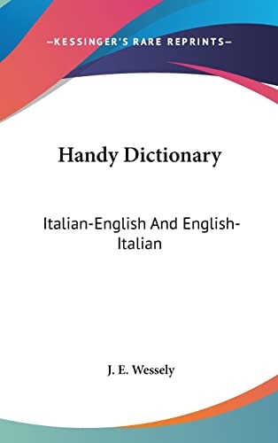 Handy Dictionary Italian-English And English-Italian