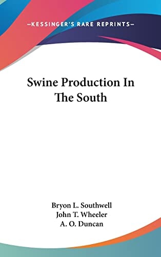 Swine Production in the South