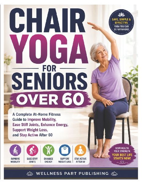 Chair Yoga for Seniors over 60: A Complete At-Home Fitness Guide to Improve Mobility, Ease Stiff Joints, Enhance Energy, Support Weight Loss, and Stay Active After 60