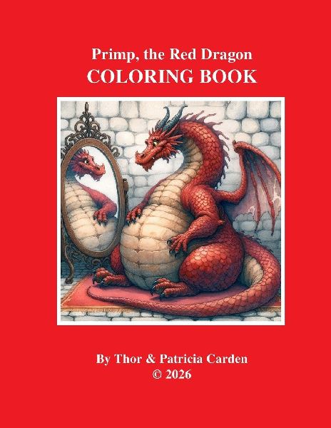 Primp, the Red Dragon Companion Coloring Book