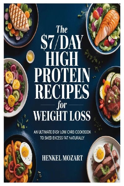 The $7/Day High Protein Recipes for Weight Loss: An Ultimate Easy Low Carb Cookbook to Shed Excess Fat Naturally