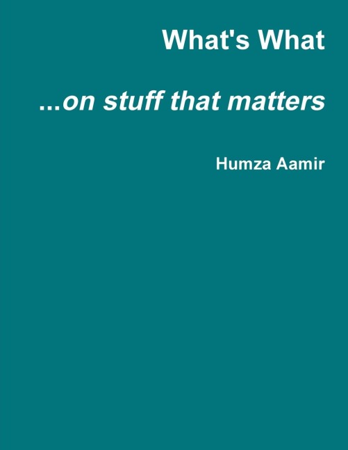 Whats What...on stuff that matters