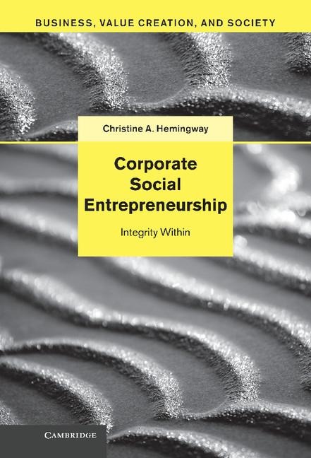 Corporate Social Entrepreneurship: Integrity Within