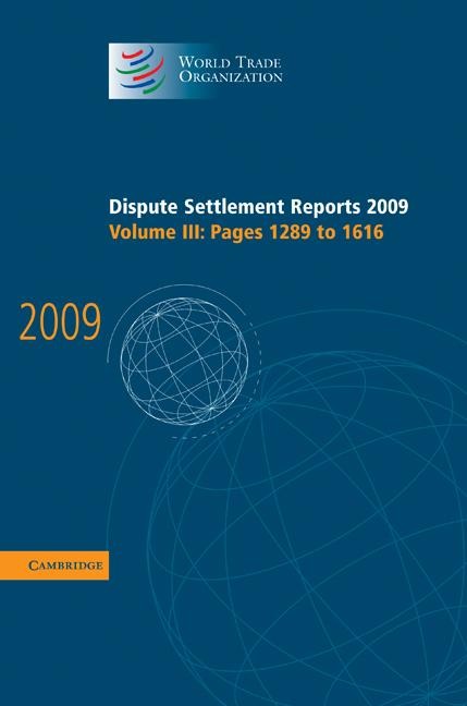 Dispute Settlement Reports 2009