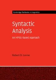 Syntactic Analysis: An Hpsg-Based Approach