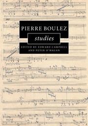 Pierre Boulez Studies