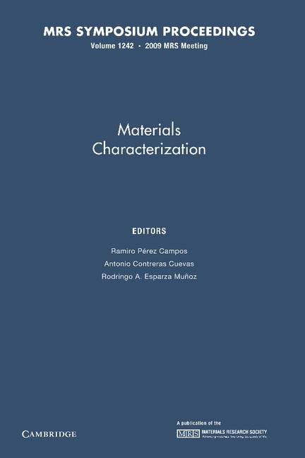 Materials Characterization: Volume 1242