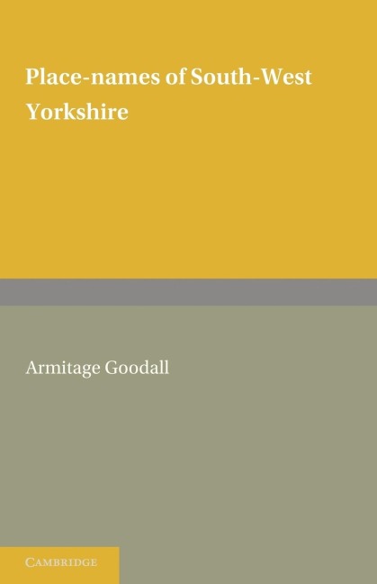 Place Names of South West Yorkshire