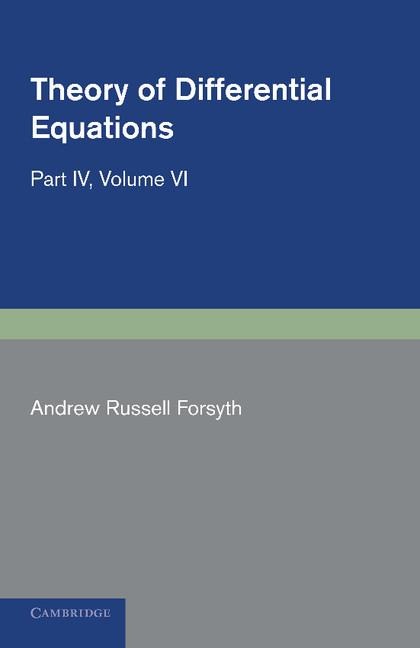 Theory of Differential Equations: Partial Differential Equations