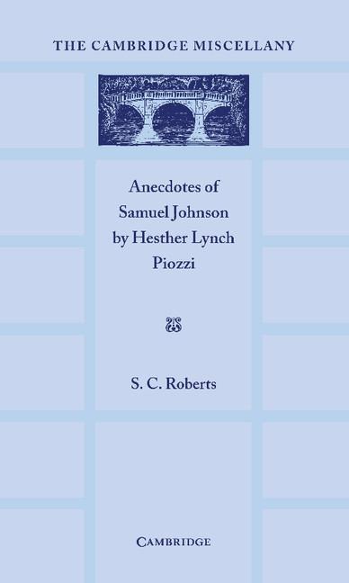 Anecdotes of Samuel Johnson