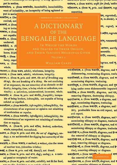 A Dictionary of the Bengalee Language - Volume 1