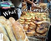 Cambridge Reading Adventures Whats for Lunch? White Band