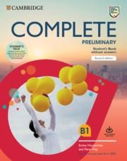 Complete Preliminary Students Book Pack (Sb Wo Answers W Online Practice and WB Wo Answers W Audio Download): For the Revised Exam from 2020