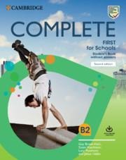 Complete First for Schools Students Book Without Answers with Online Practice