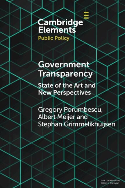 Government Transparency: State of the Art and New Perspectives