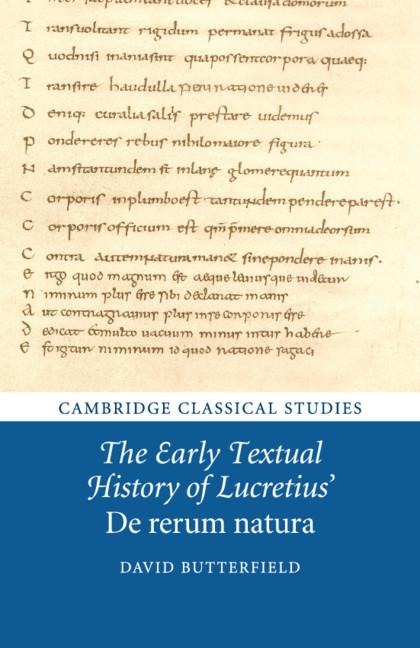 The Early Textual History of Lucretius' de Rerum Natura