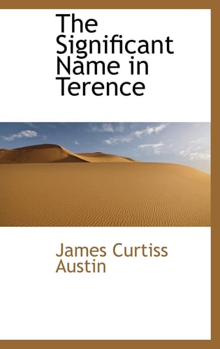 The Significant Name in Terence