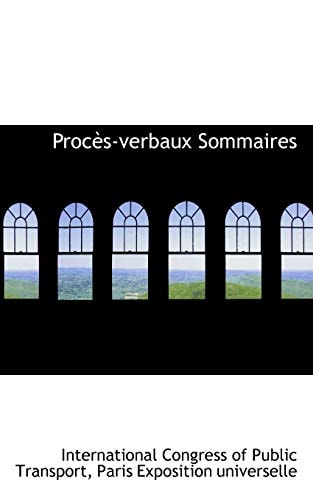 Procès-verbaux Sommaires