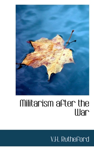 Militarism after the War