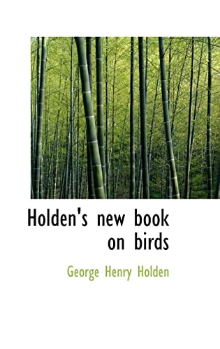 Holden's new book on birds