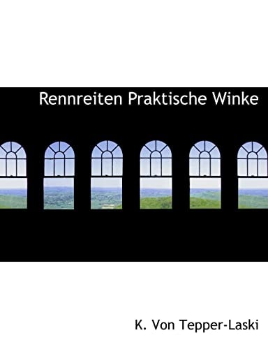 Rennreiten Praktische Winke