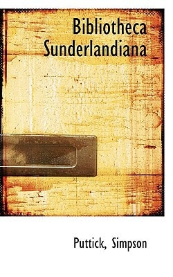 Bibliotheca Sunderlandiana