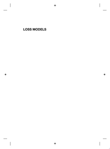 Loss Models Further Topics