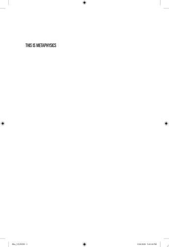 This Is Metaphysics An Introduction