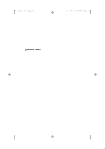 Quantitative Finance