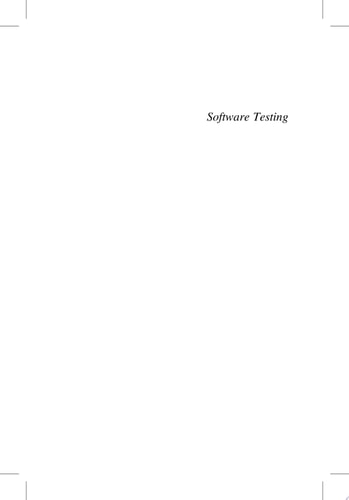 Software Testing Concepts and Operations