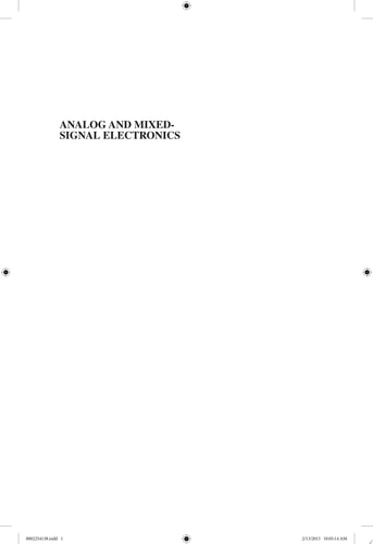 Analog and Mixed-Signal Electronics