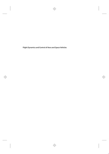 Flight Dynamics and Control of Aero and Space Vehicles