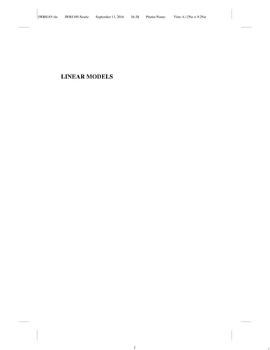 Linear Models
