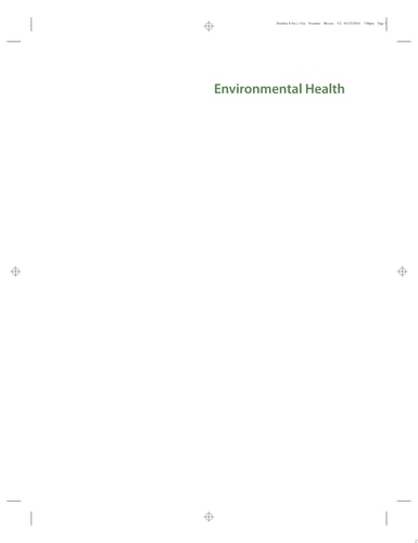 Environmental Health From Global to Local