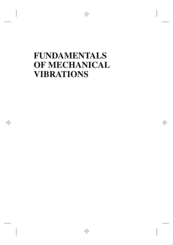 Fundamentals of Mechanical Vibrations