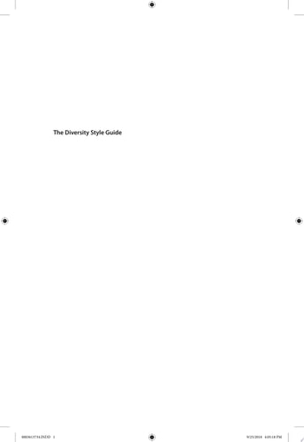 The Diversity Style Guide