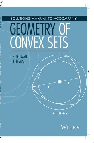 Solutions Manual to Accompany Geometry of Convex Sets