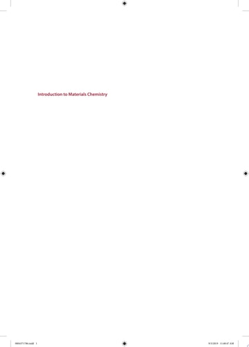 Introduction to Materials Chemistry